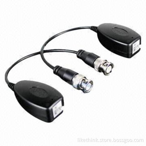Video Balun with 300m Transmission Distance, BNC Coaxial Video Interface and 6MHz Signal Bandwidth